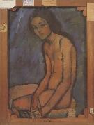 Amedeo Modigliani Nu assis (mk39) oil painting reproduction
